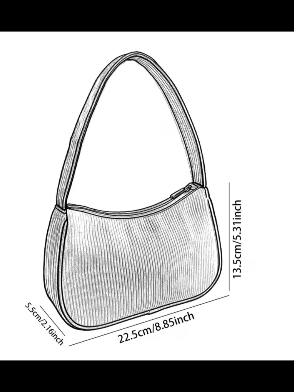 Adorable Cordoury Dog Print Shoulder Bag in Cream